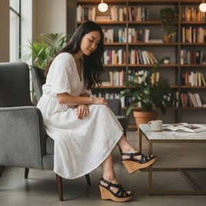 Michael Shannon Platform Wedge Heels